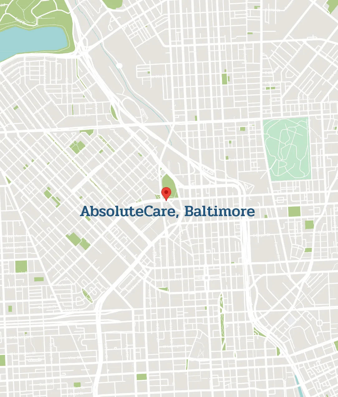ABCare-Bmore AbsoluteCare Clinic Location Baltimore Map