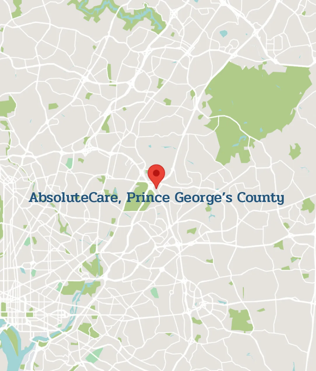 Maps-PGCounty AbsoluteCare Map PG County Maryland